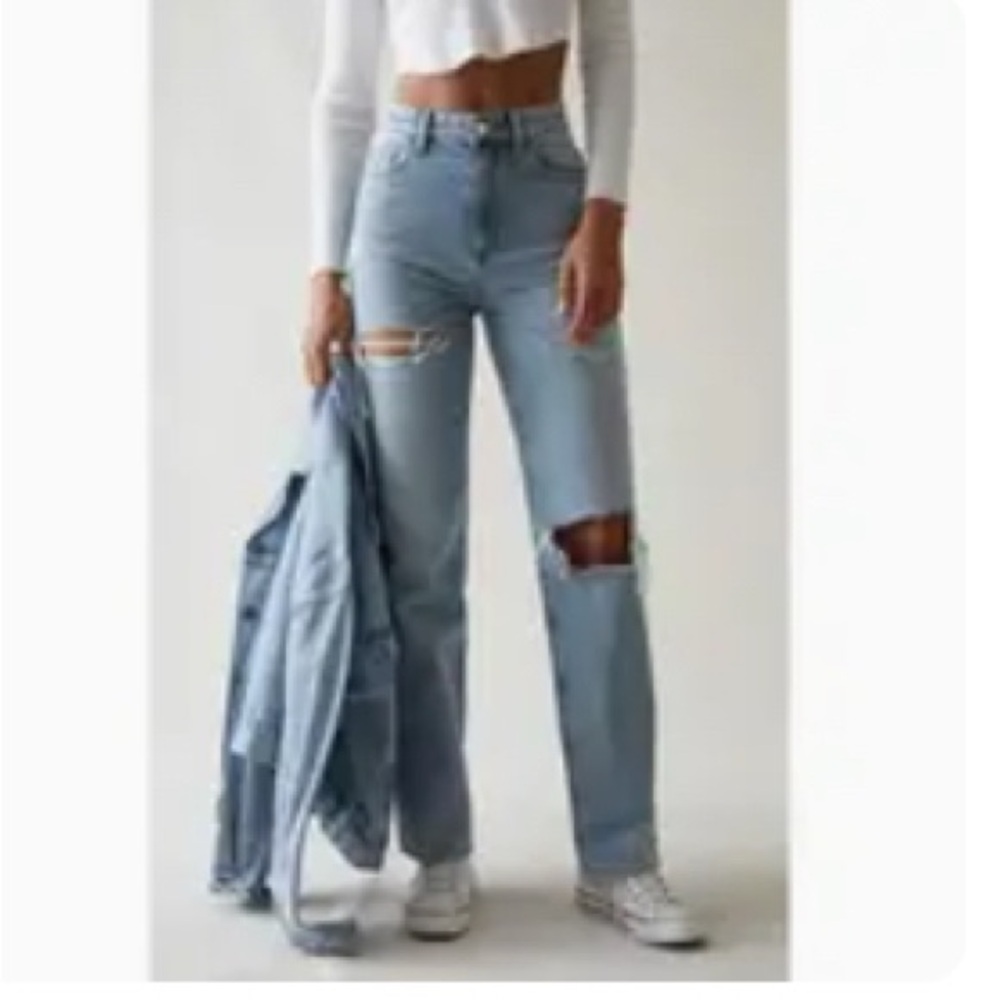 Pacsun Eco Light Blue Ripped '90s Boyfriend Jeans